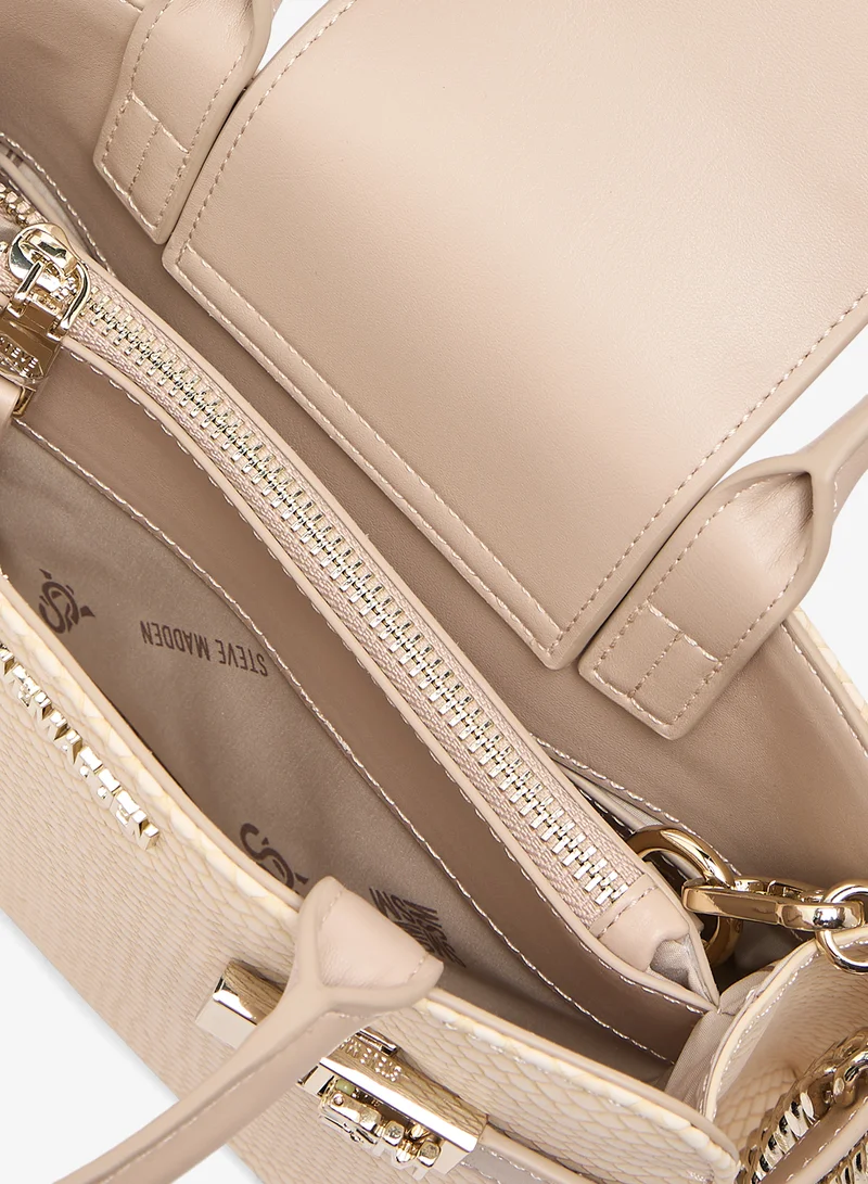 STEVE MADDEN  Snake & Smooth PU Small Tote for Women | Best Price UAE